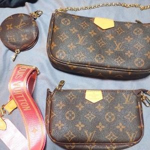 Louis Vuitton Monogram Brown Bag Set